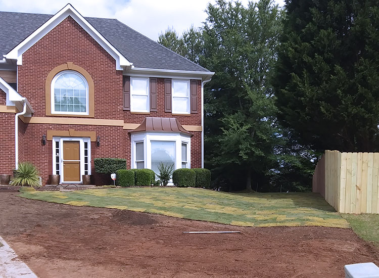 Exterior Services - Installing Sod